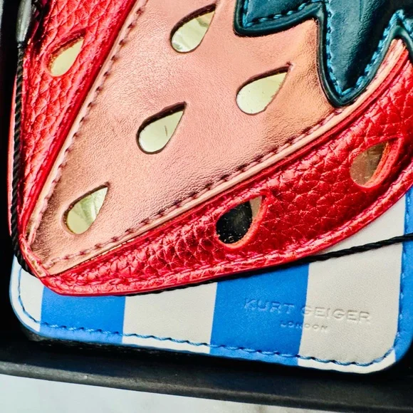 Kurt Geiger Strawberry Card Holder - NWT - Picture 5 of 6